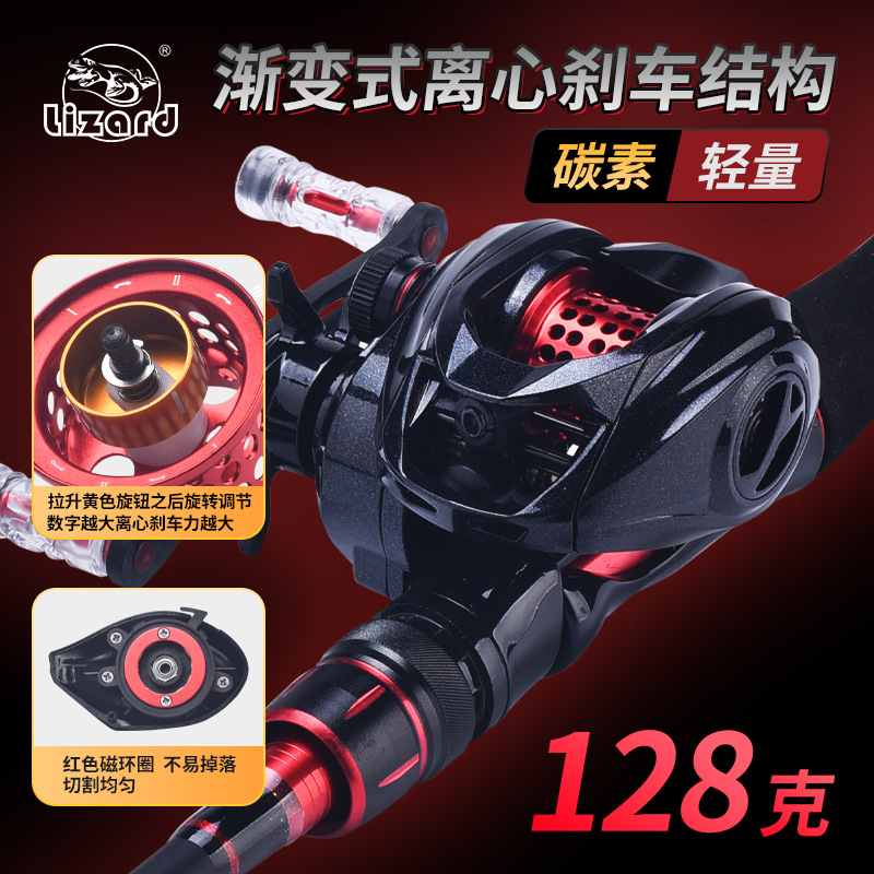 Ice Fishing Line - Ultralichte carbon micro baitcasting reel, soepele