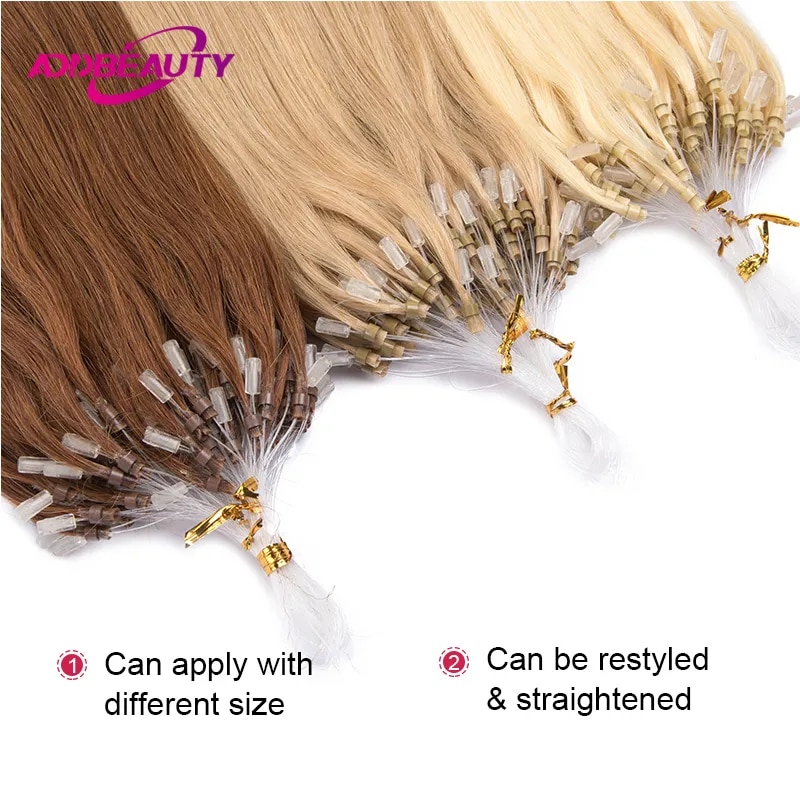 Rechte extensions van echt haa - Monofilament Line recensie en prijs